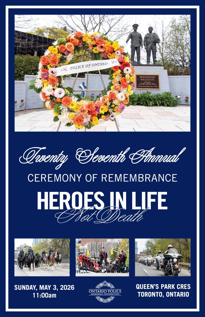 Final Poster 2026 663x1024 2026 Ontario Police Memorial Foundations Ceremony of Remembrance